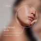 Close-up of glowing skin with natural shine, highlighting deep hydration, retinol, and vitamins from tallow face moisturizer
